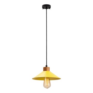 Luster na laně MANAVGAT 1xE27/40W/230V žltá/hnedá