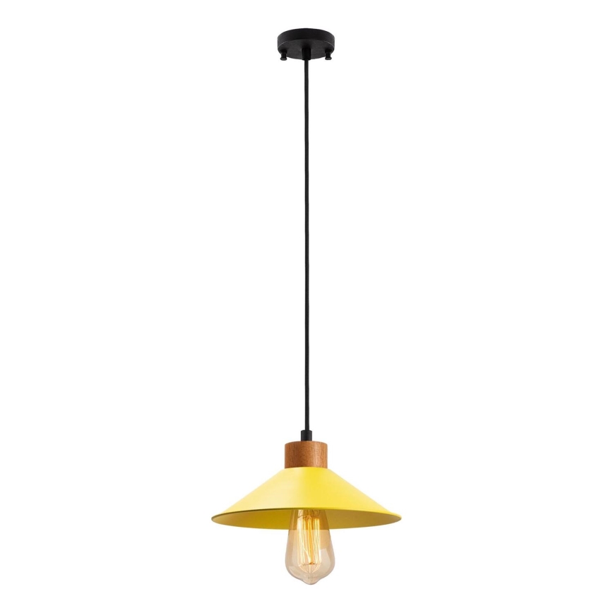 Luster na laně MANAVGAT 1xE27/40W/230V žltá/hnedá