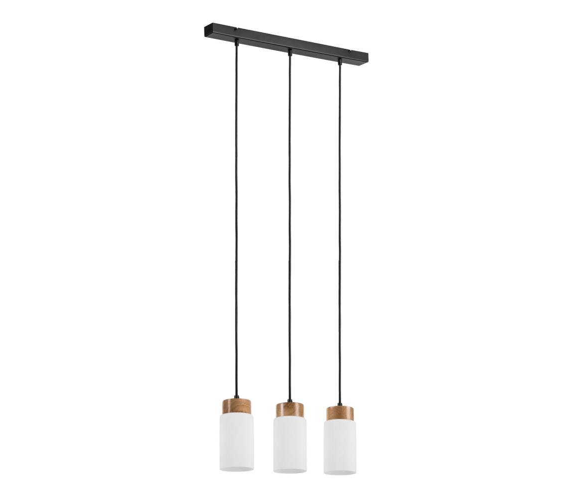 Luster na lane MARKUS 3xE27/15W/230V čierna/dub LM-3.260/CZARNY