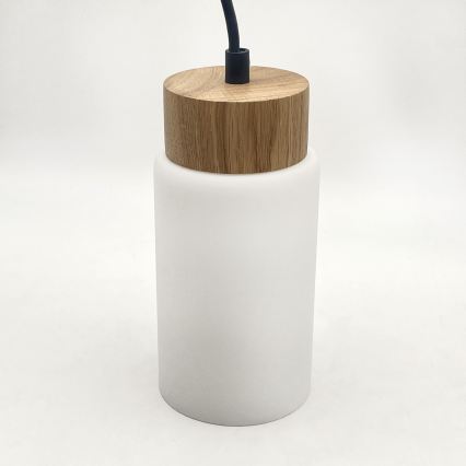 Luster na lane MARKUS 5xE27/15W/230V čierna/dub