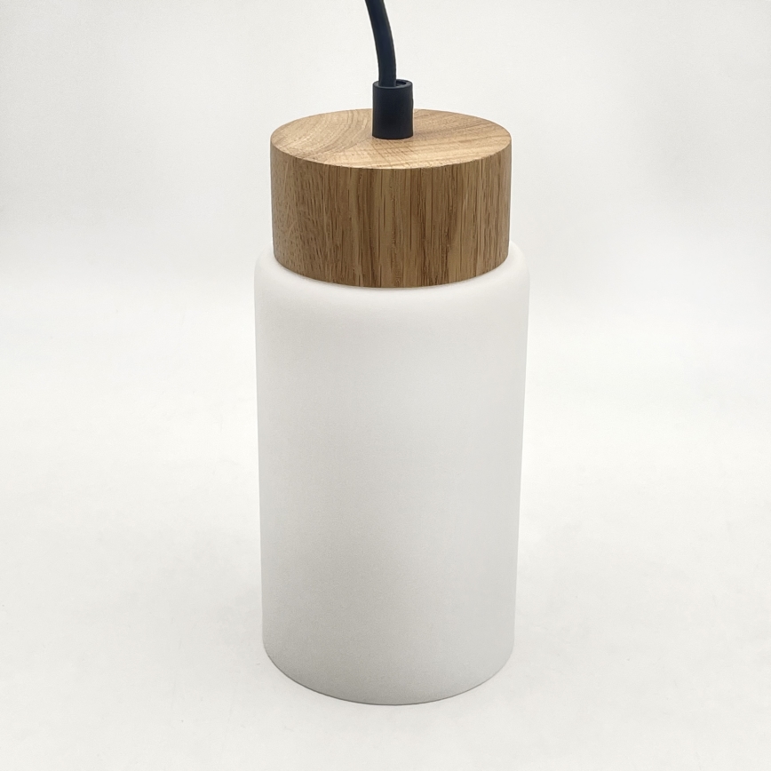 Luster na lane MARKUS 5xE27/15W/230V čierna/dub