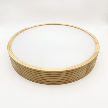 Luster na lane NATURAL MODERN 3xE27/15W/230V priemer 47,5 cm borovica