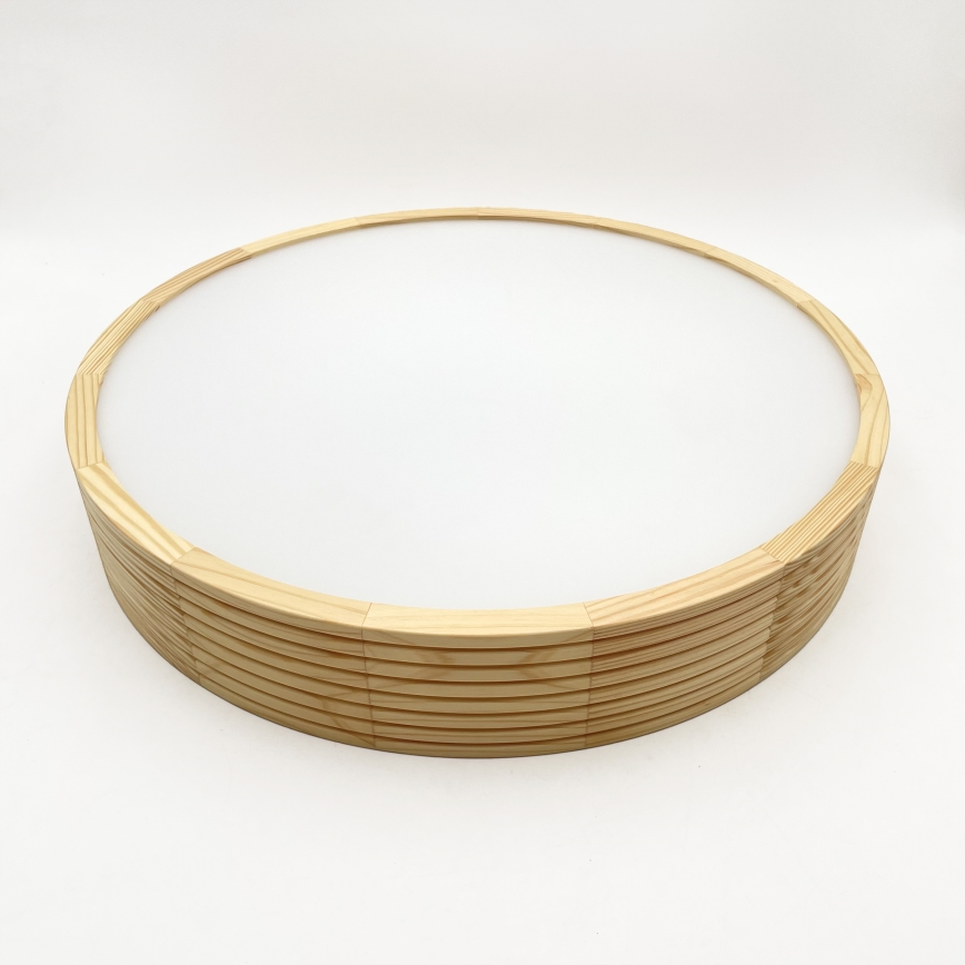 Luster na lane NATURAL MODERN 3xE27/15W/230V priemer 47,5 cm borovica