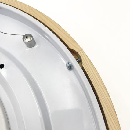 Luster na lane NATURAL MODERN 3xE27/15W/230V priemer 47,5 cm borovica