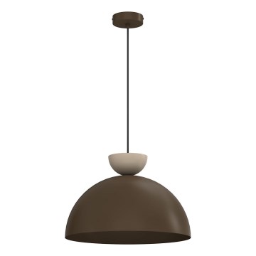 Luster na lane NEVIS 1xE27/15W/230V pr. 38 cm hnedý