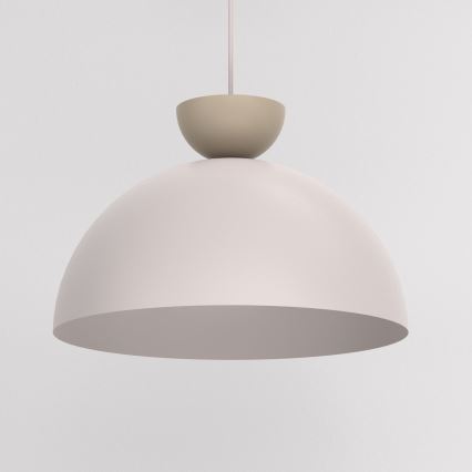 Luster na lane NEVIS 1xE27/15W/230V Ø 38 cm krémový