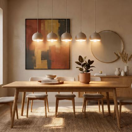 Luster na lane SOOL 5xE27/15W/230V béžový