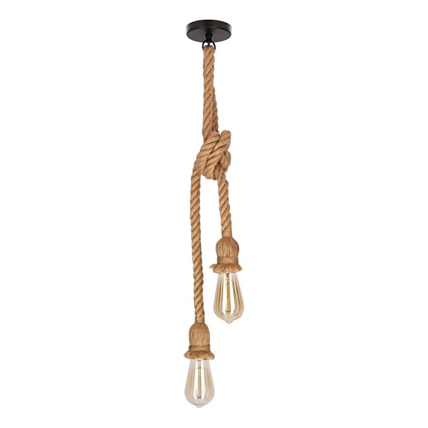 Luster na lane VIDEA 2xE27/40W/230V hnedý