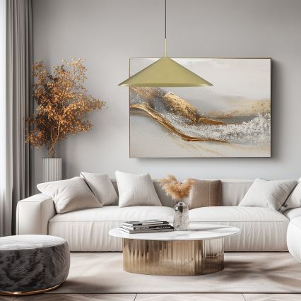 Luster na lankách CAPITAL 1xGX53/15W/230V pr. 60 cm zlatý