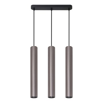 Luster na lankách LUNGOMARE 3xGU10/10W/230V matný chróm