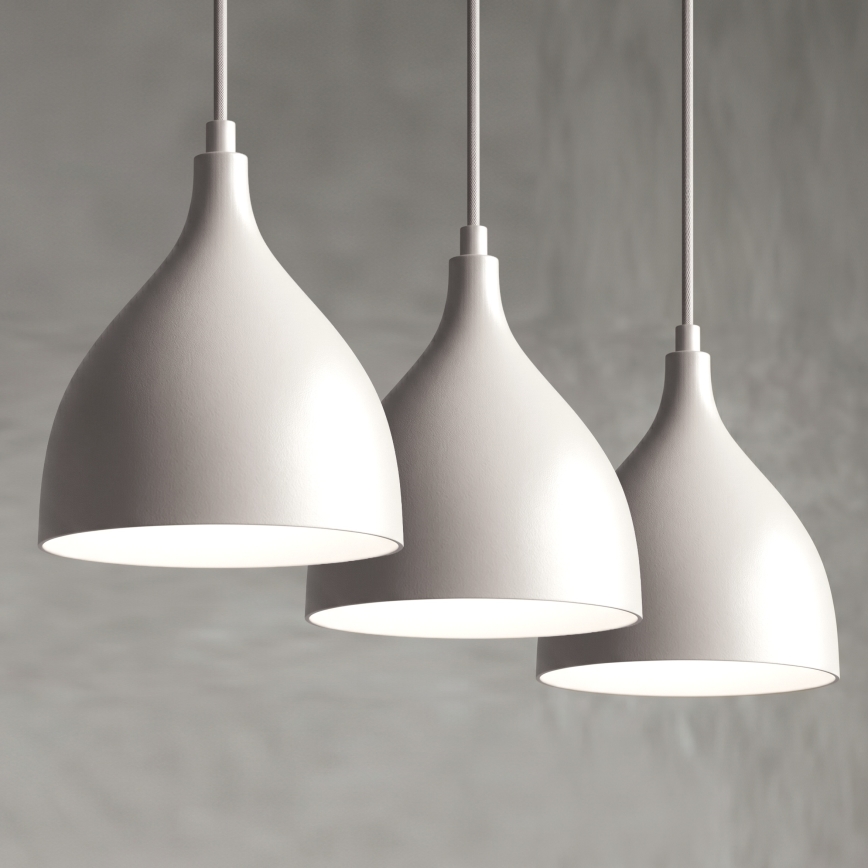 Luster na lankách NOAK CLASSIC 3xE27/15W/230V krémový