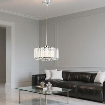 Luster na lankách VETRO 1xE27/60W/230V lesklý chróm