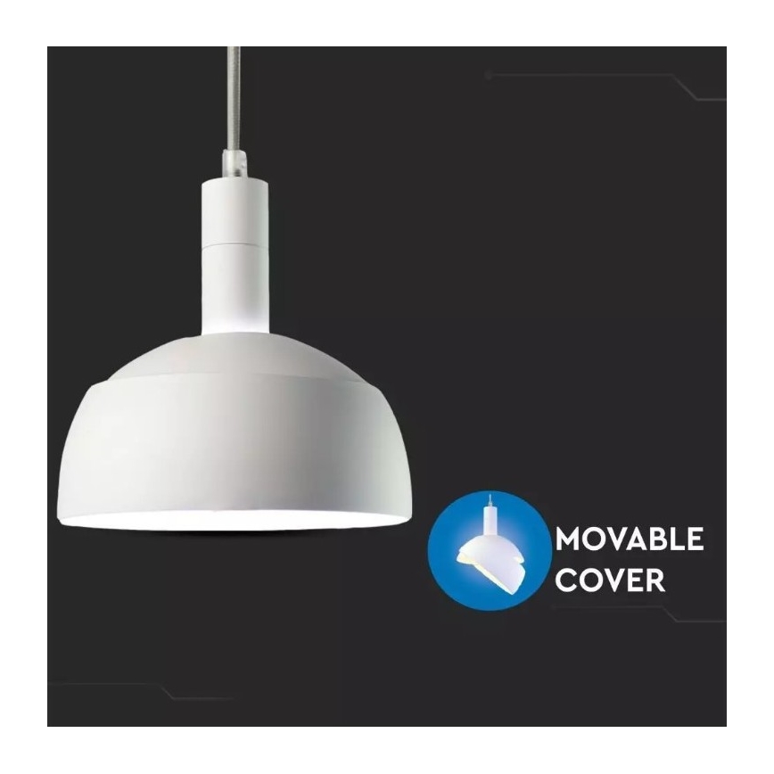 Luster na lanku 1xE14/60W/230V biela