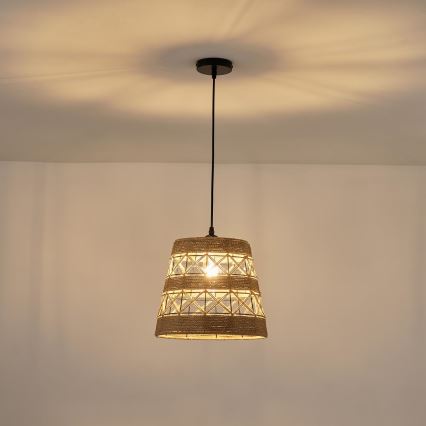Luster na lanku 1xE27/15W/230V béžová