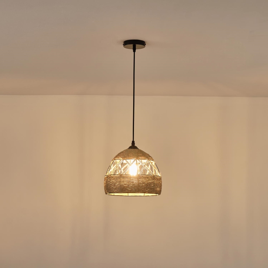 Luster na lanku 1xE27/15W/230V béžová