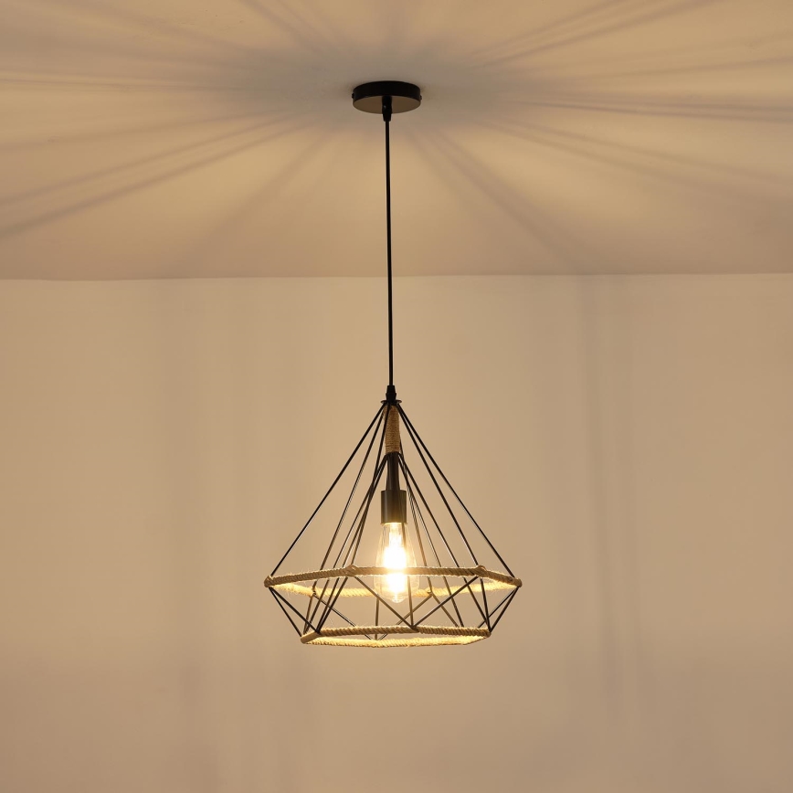 Luster na lanku 1xE27/15W/230V béžová
