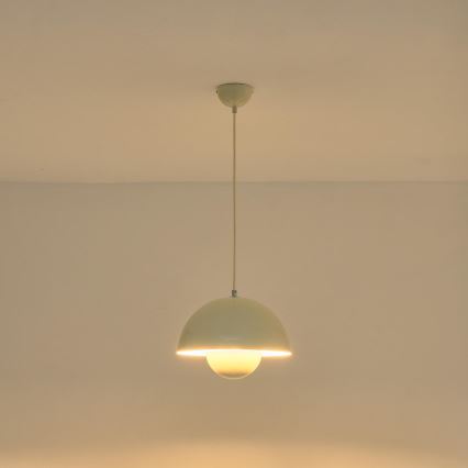 Luster na lanku 1xE27/15W/230V biela