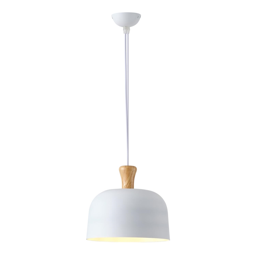 Luster na lanku 1xE27/15W/230V biela pr. 27 cm