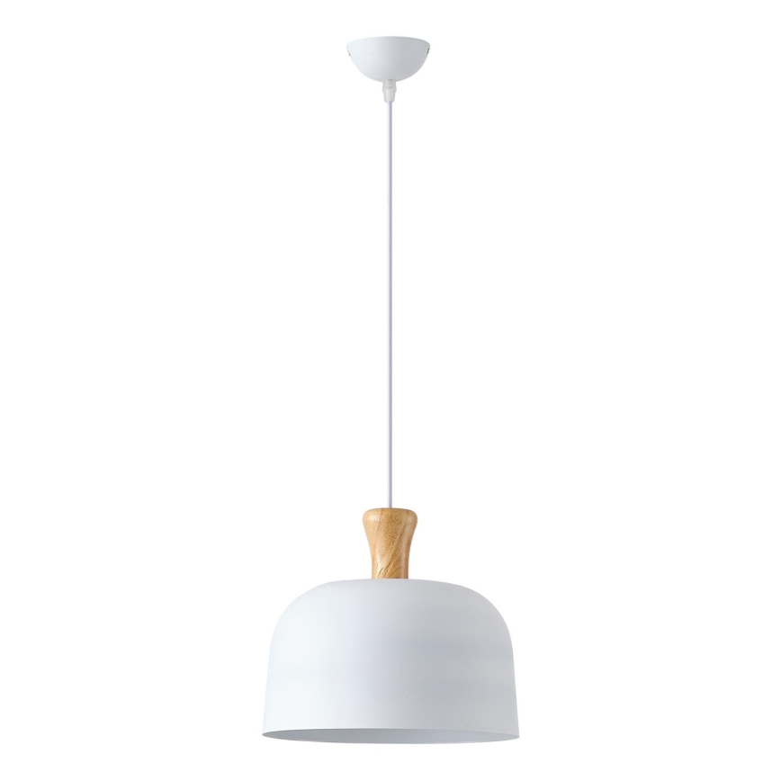 Luster na lanku 1xE27/15W/230V biela pr. 27 cm