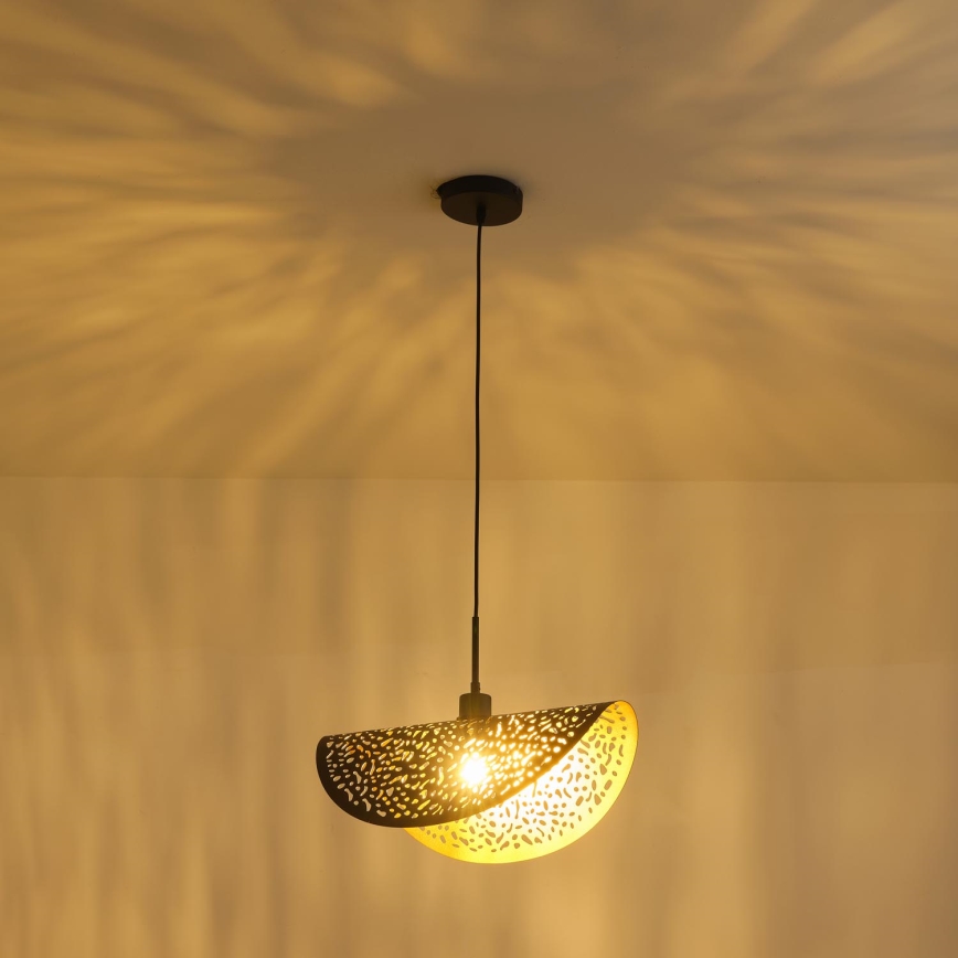 Luster na lanku 1xE27/15W/230V čierna