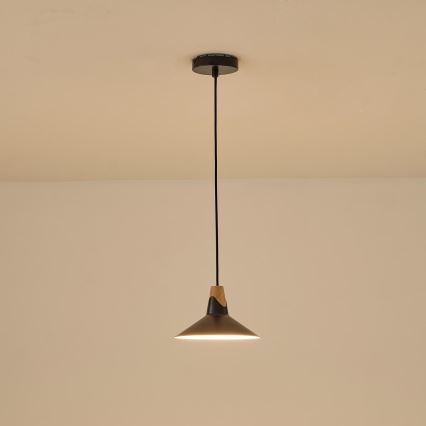 Luster na lanku 1xE27/15W/230V čierna
