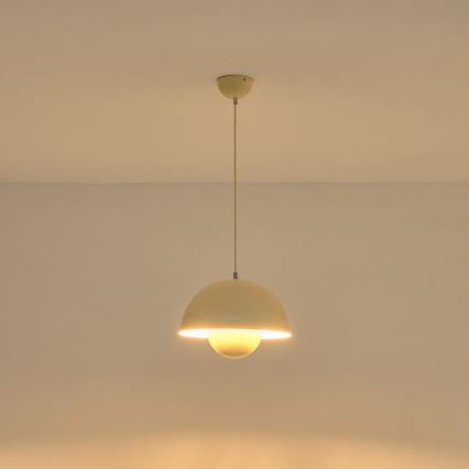Luster na lanku 1xE27/15W/230V krémová
