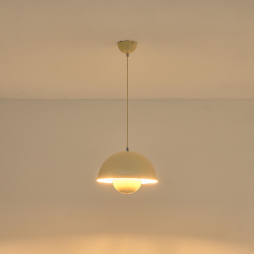 Luster na lanku 1xE27/15W/230V krémová