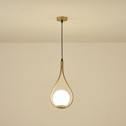 Luster na lanku 1xE27/15W/230V mosadz