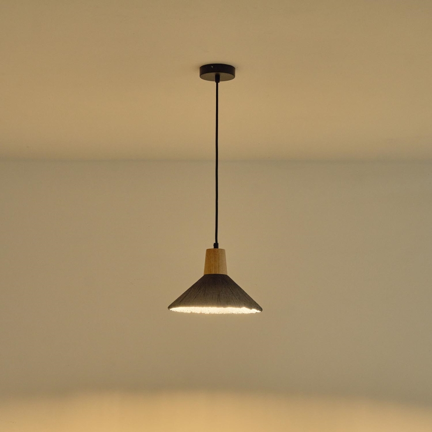 Luster na lanku 1xE27/15W/230V šedá