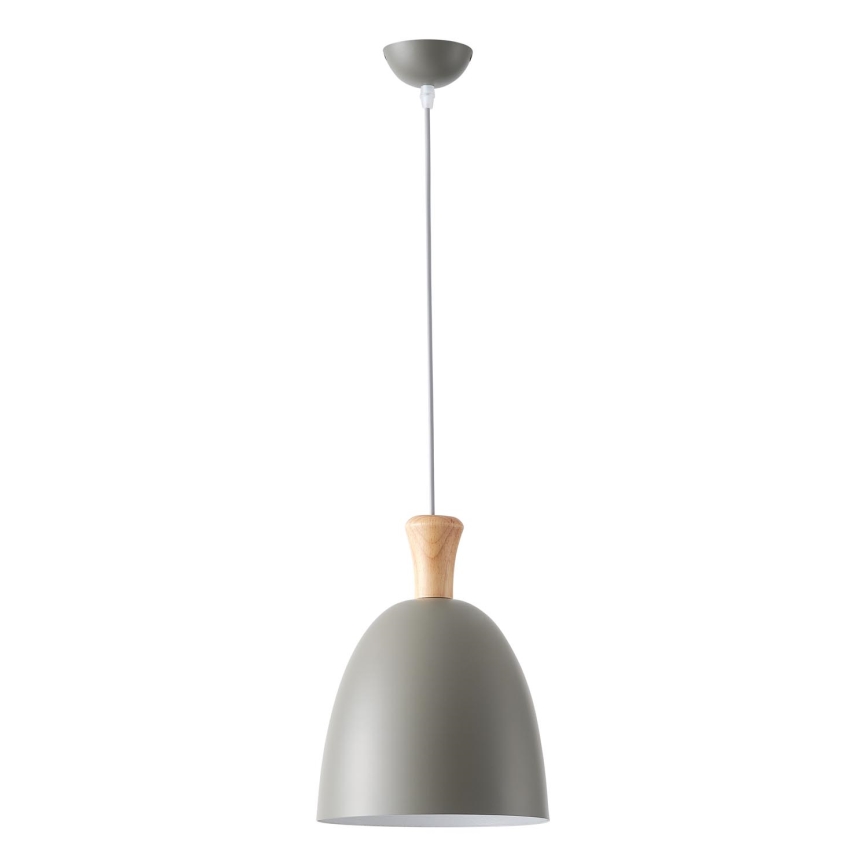 Luster na lanku 1xE27/15W/230V šedá pr. 23 cm