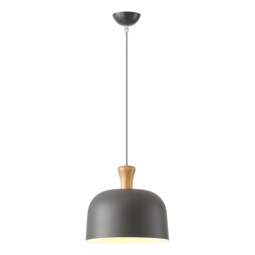Luster na lanku 1xE27/15W/230V šedá pr. 27 cm