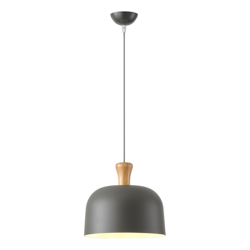 Luster na lanku 1xE27/15W/230V šedá pr. 27 cm