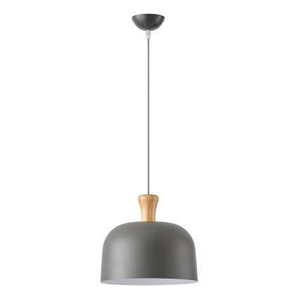 Luster na lanku 1xE27/15W/230V šedá pr. 27 cm