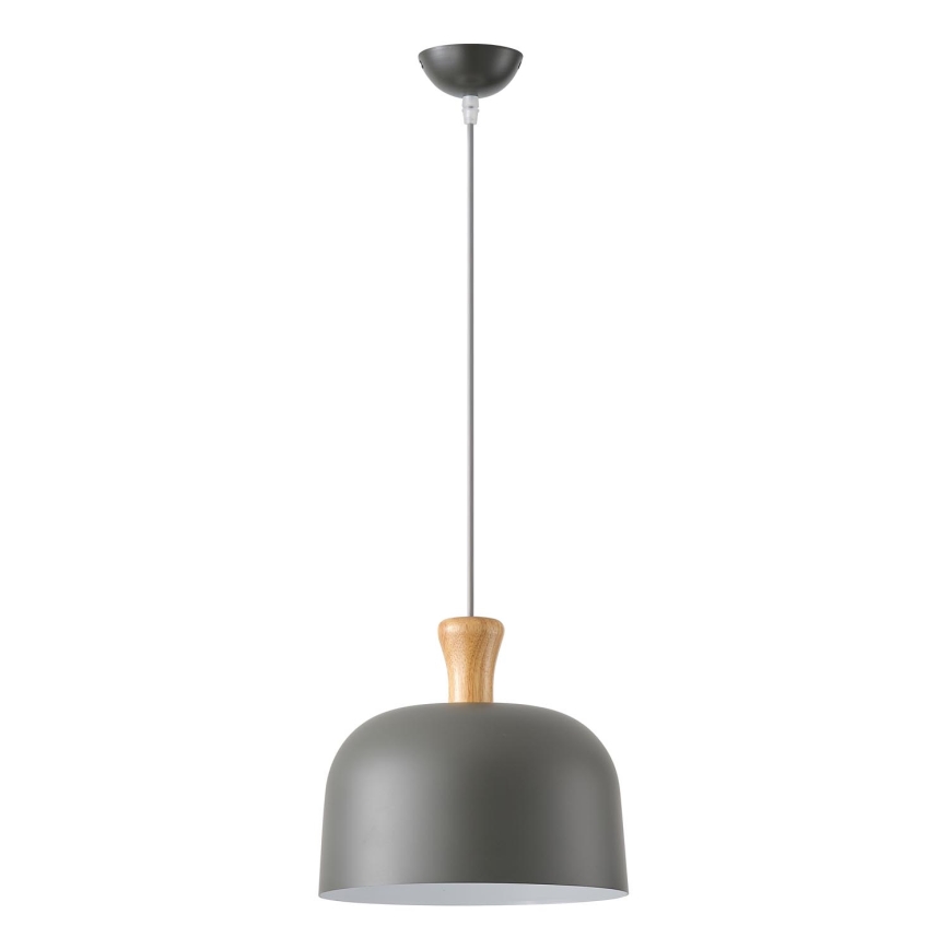 Luster na lanku 1xE27/15W/230V šedá pr. 27 cm