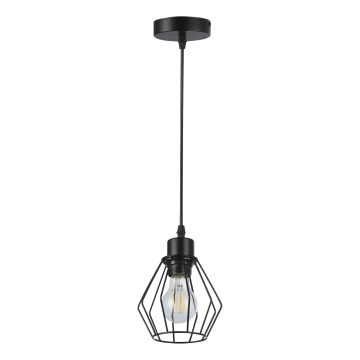 Luster na lanku 1xE27/35W/230V pr. 18 cm čierna