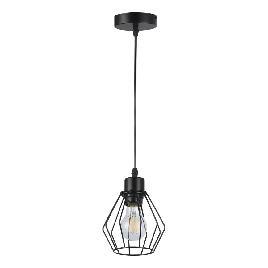 Luster na lanku 1xE27/35W/230V pr. 18 cm čierna