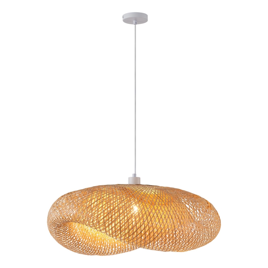 Luster na lanku 1xE27/40W/230V bambus
