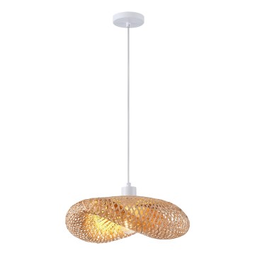 Luster na lanku 1xE27/40W/230V bambus
