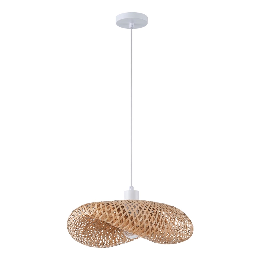 Luster na lanku 1xE27/40W/230V bambus