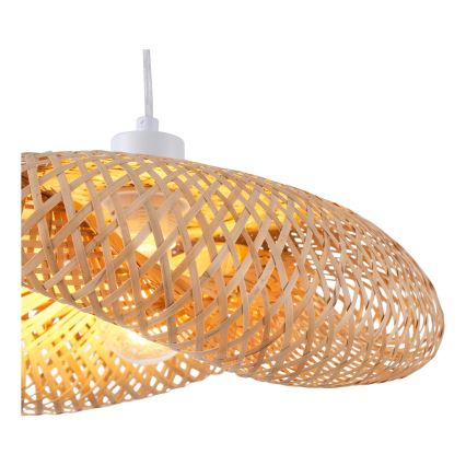Luster na lanku 1xE27/40W/230V bambus