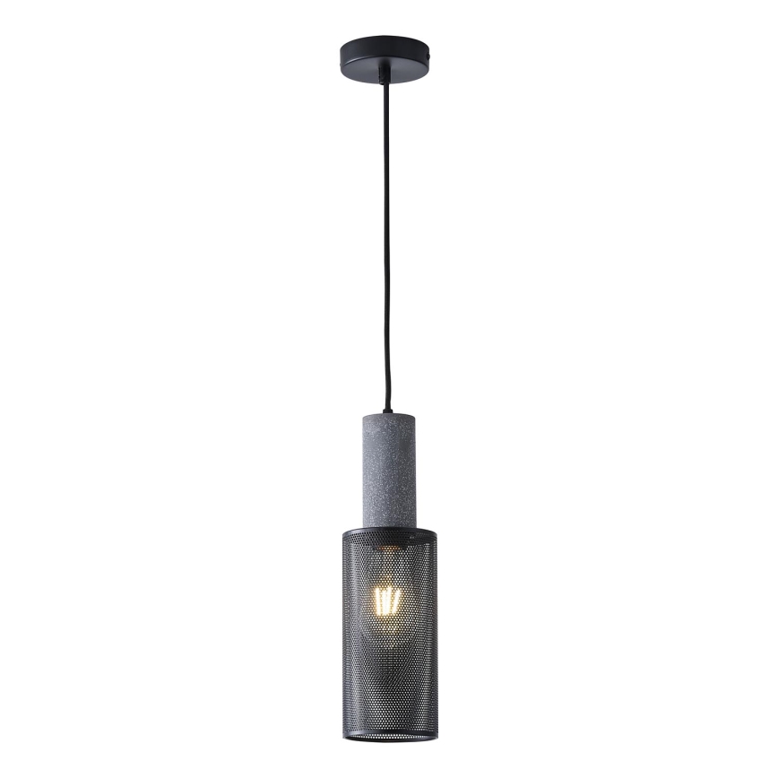 Luster na lanku 1xE27/40W/230V čierna