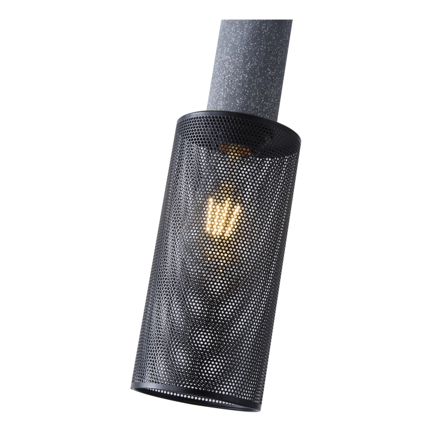 Luster na lanku 1xE27/40W/230V čierna