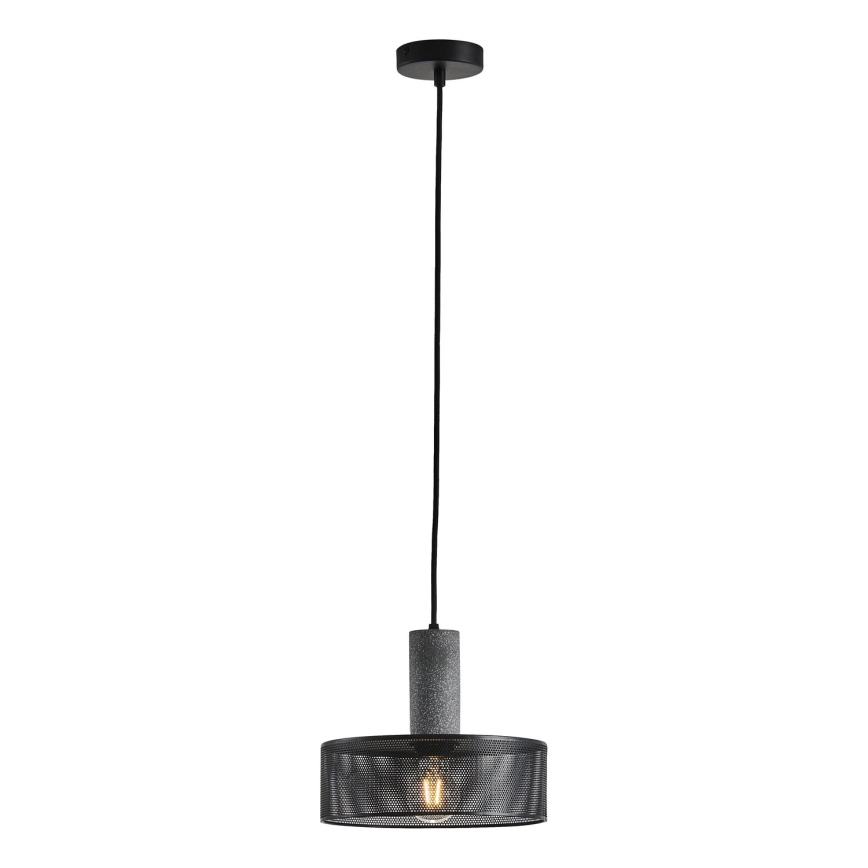 Luster na lanku 1xE27/40W/230V čierna