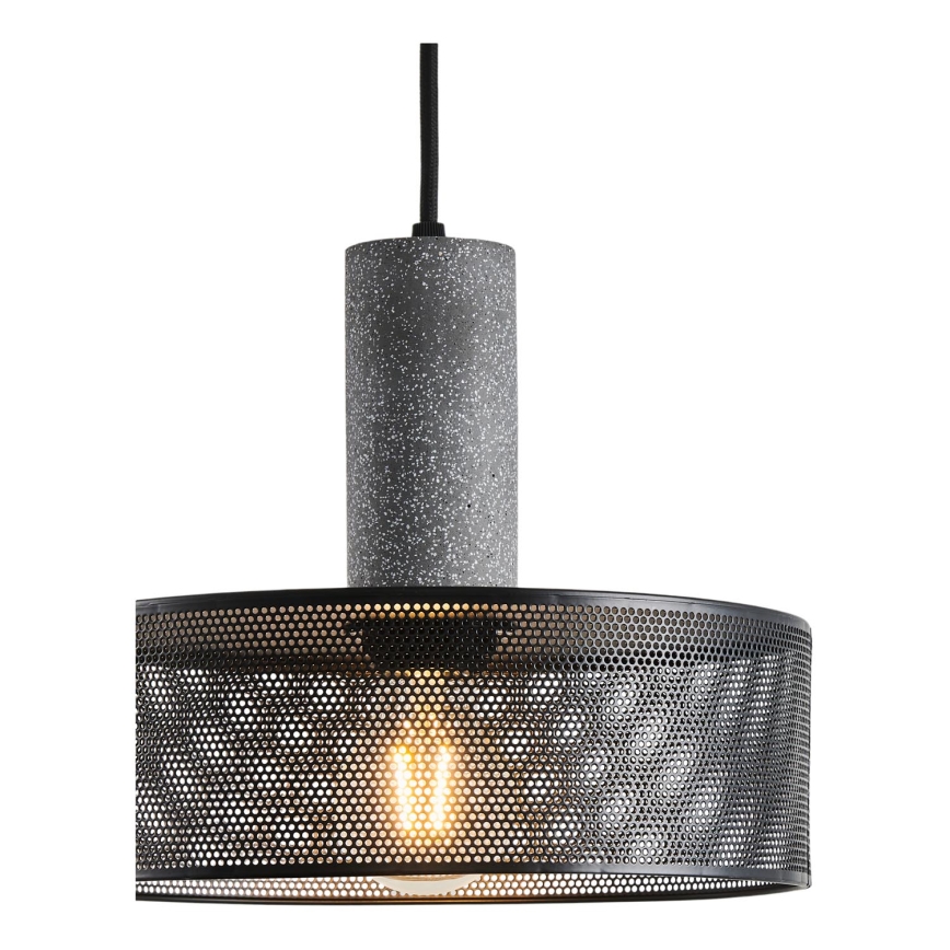 Luster na lanku 1xE27/40W/230V čierna
