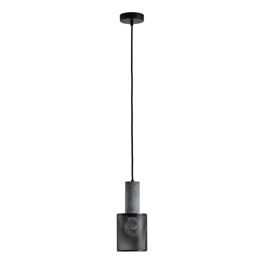 Luster na lanku 1xE27/40W/230V čierna