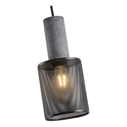 Luster na lanku 1xE27/40W/230V čierna