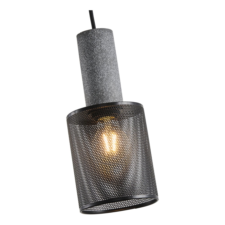 Luster na lanku 1xE27/40W/230V čierna
