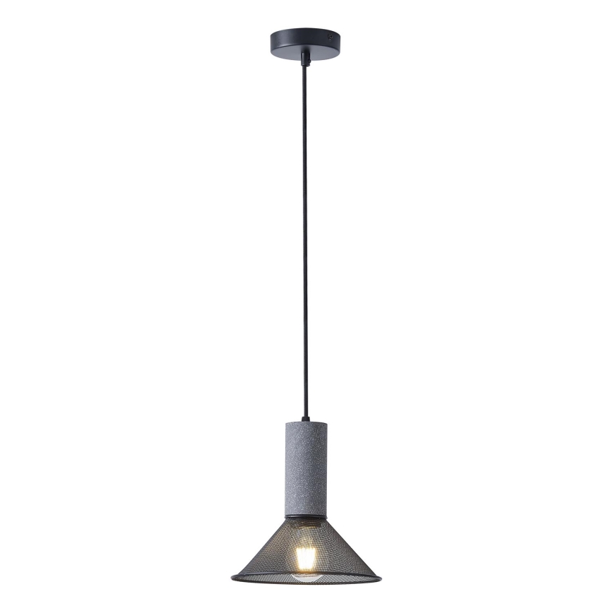 Luster na lanku 1xE27/40W/230V čierna