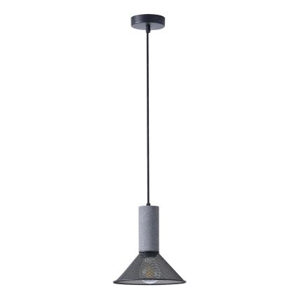Luster na lanku 1xE27/40W/230V čierna