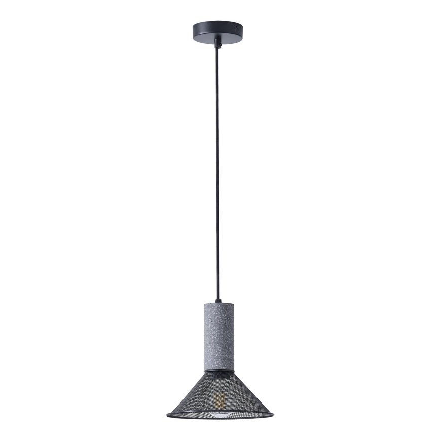 Luster na lanku 1xE27/40W/230V čierna